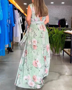 HILDA - VESTIDO JARDÍN CELESTE