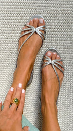Ginevra | Elegantes Sandalias Doradas