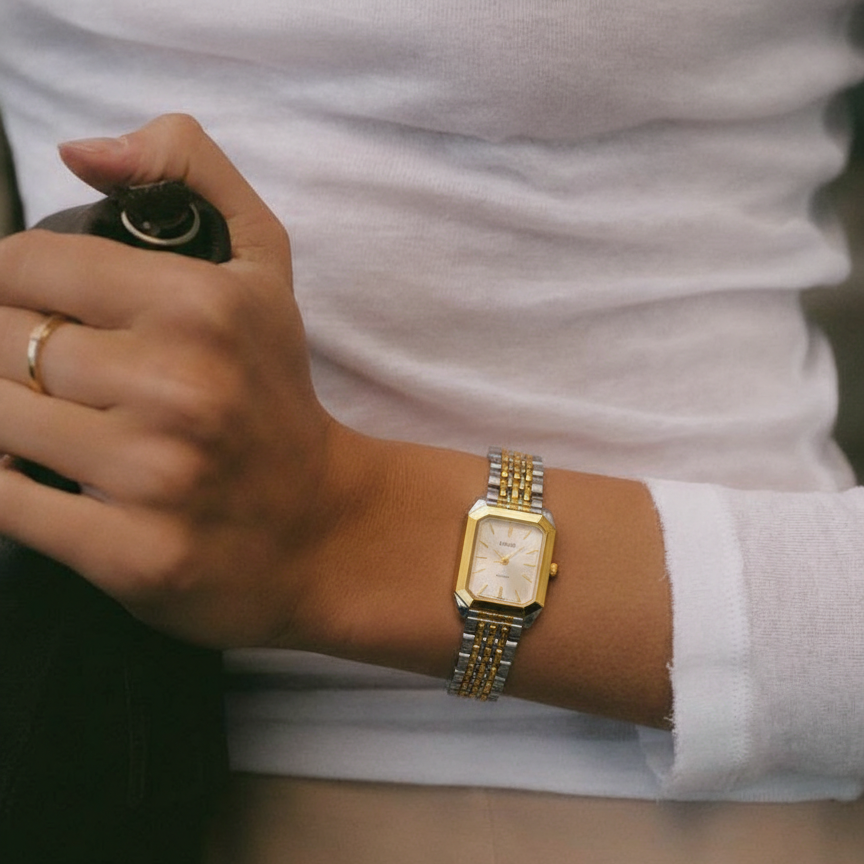 RELOJ DE PULSERA VINTAGE PARA MUJER EN ACERO INOXIDABLE
