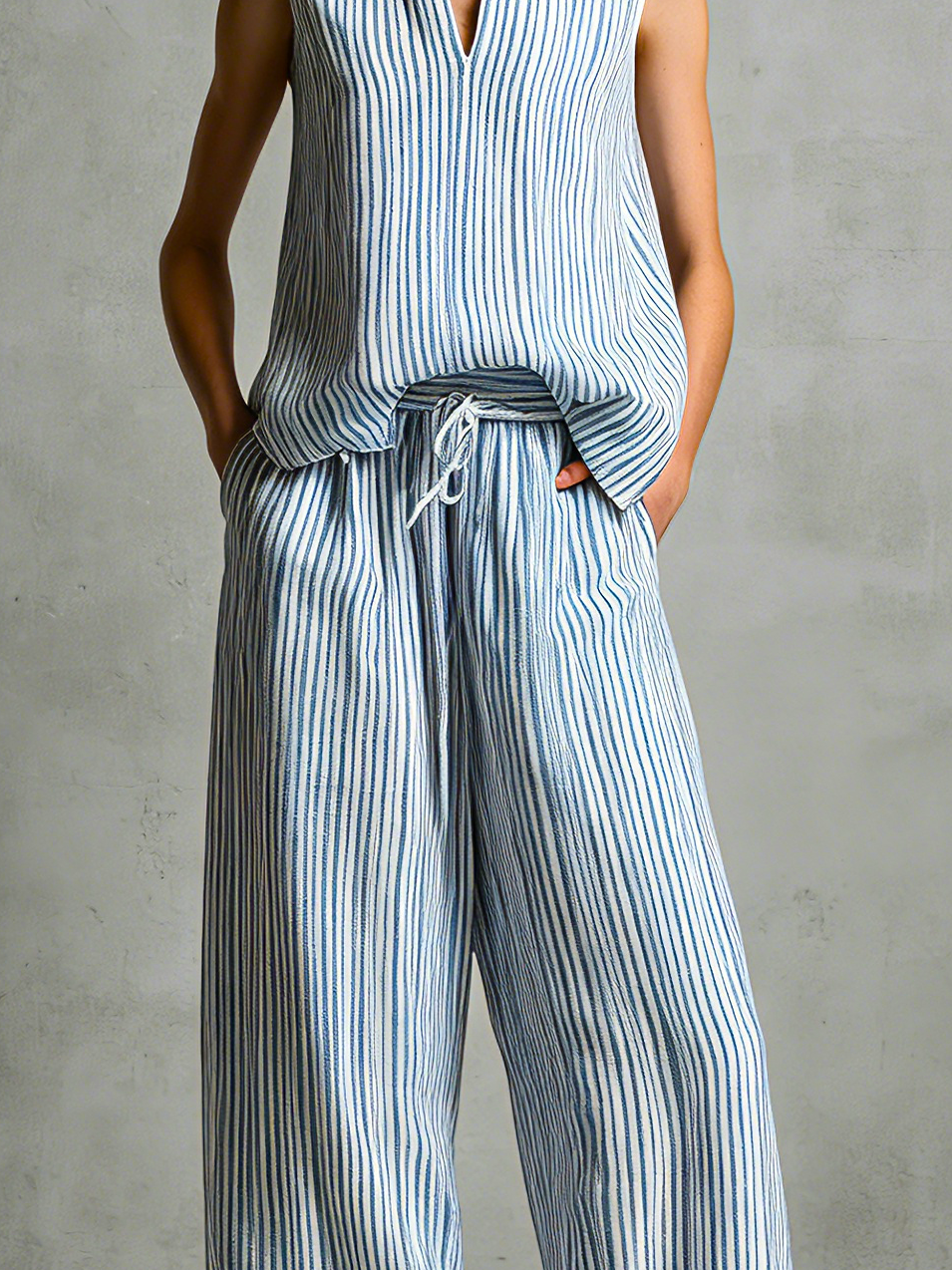 Livia | Conjunto de Palazzo a Rayas