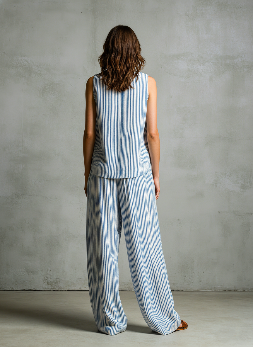 Livia | Conjunto de Palazzo a Rayas