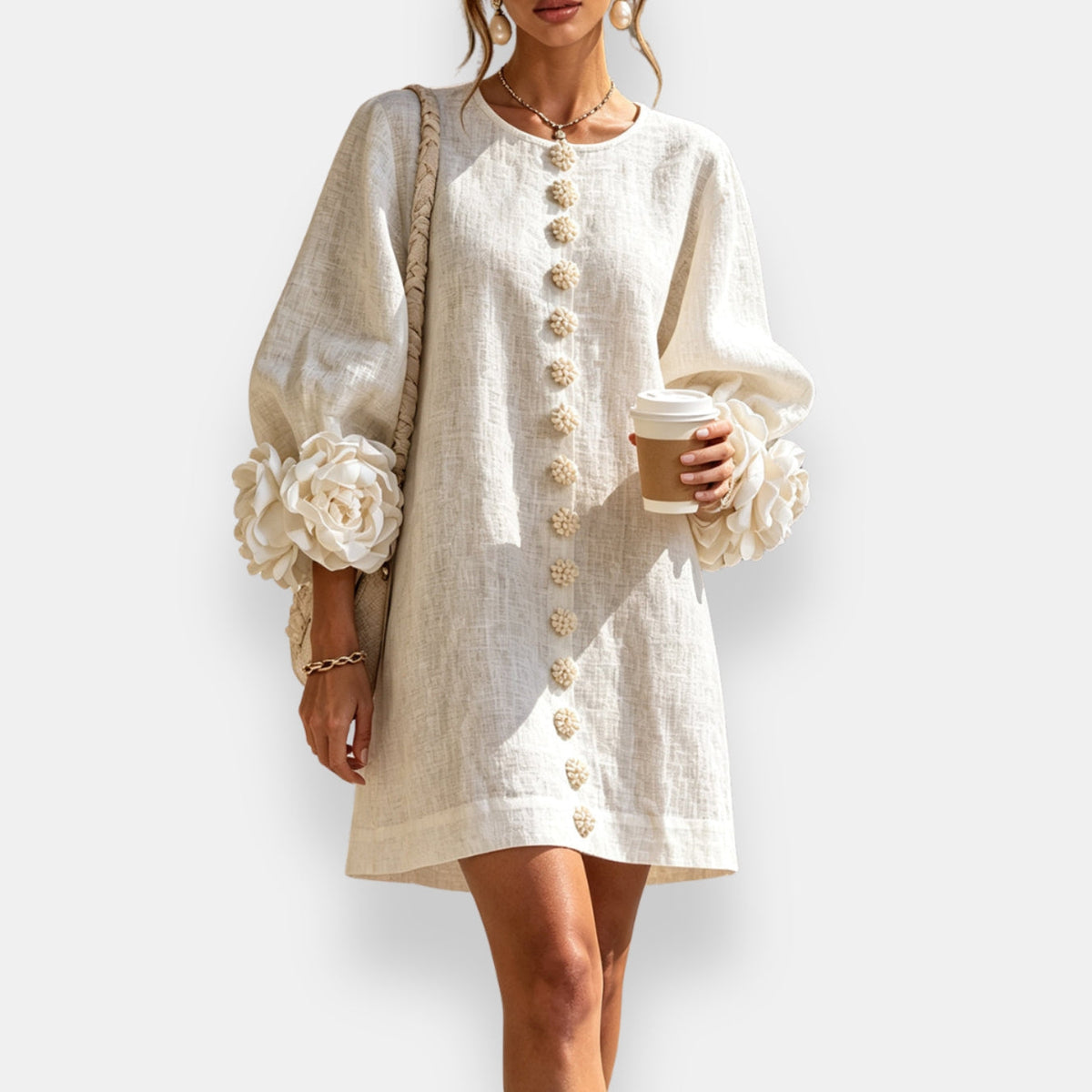 Marcelle | Vestido Floral con Relieve