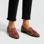 Sadie | Mocasines con Soporte y Estampado Animal