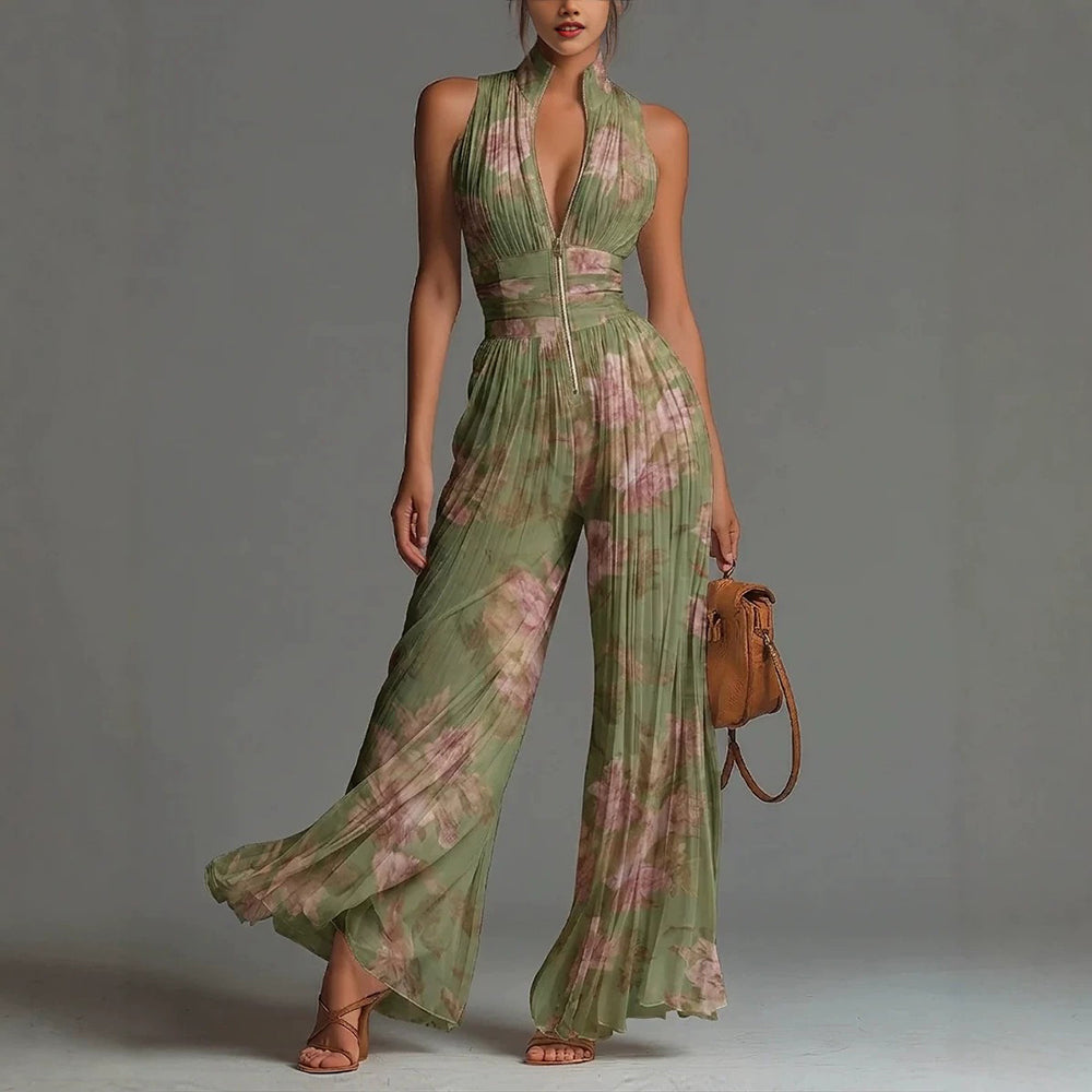 Sofia - Mono Plisado de Gasa Floral