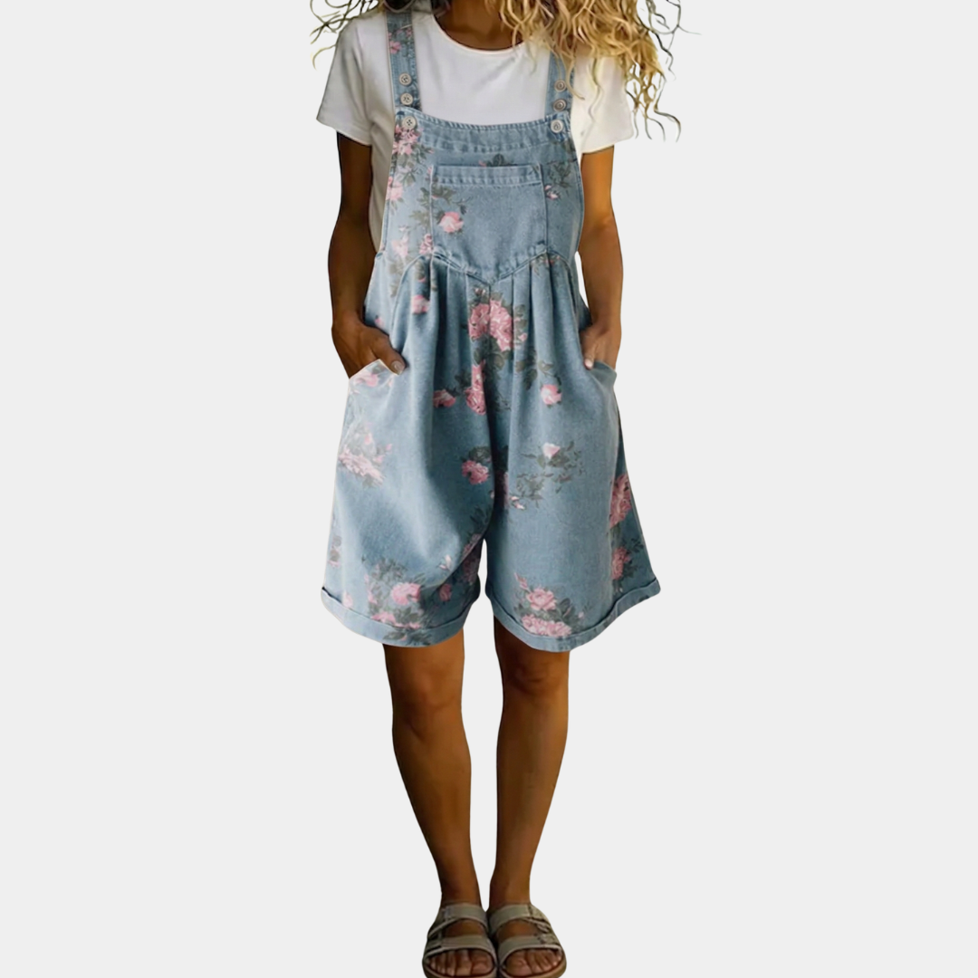 Judy | Mono vaquero vintage con estampado floral