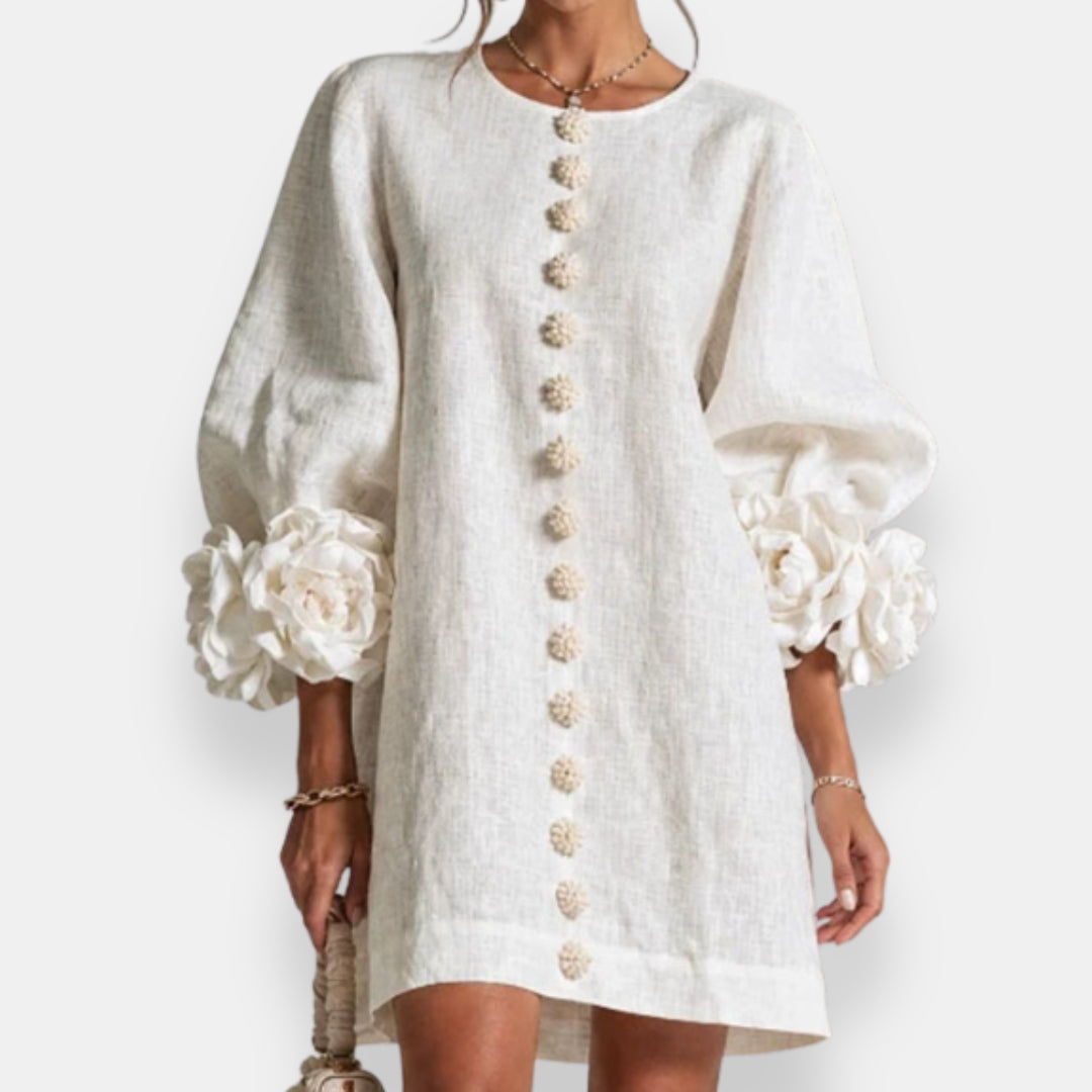 Marcelle | Vestido Floral con Relieve