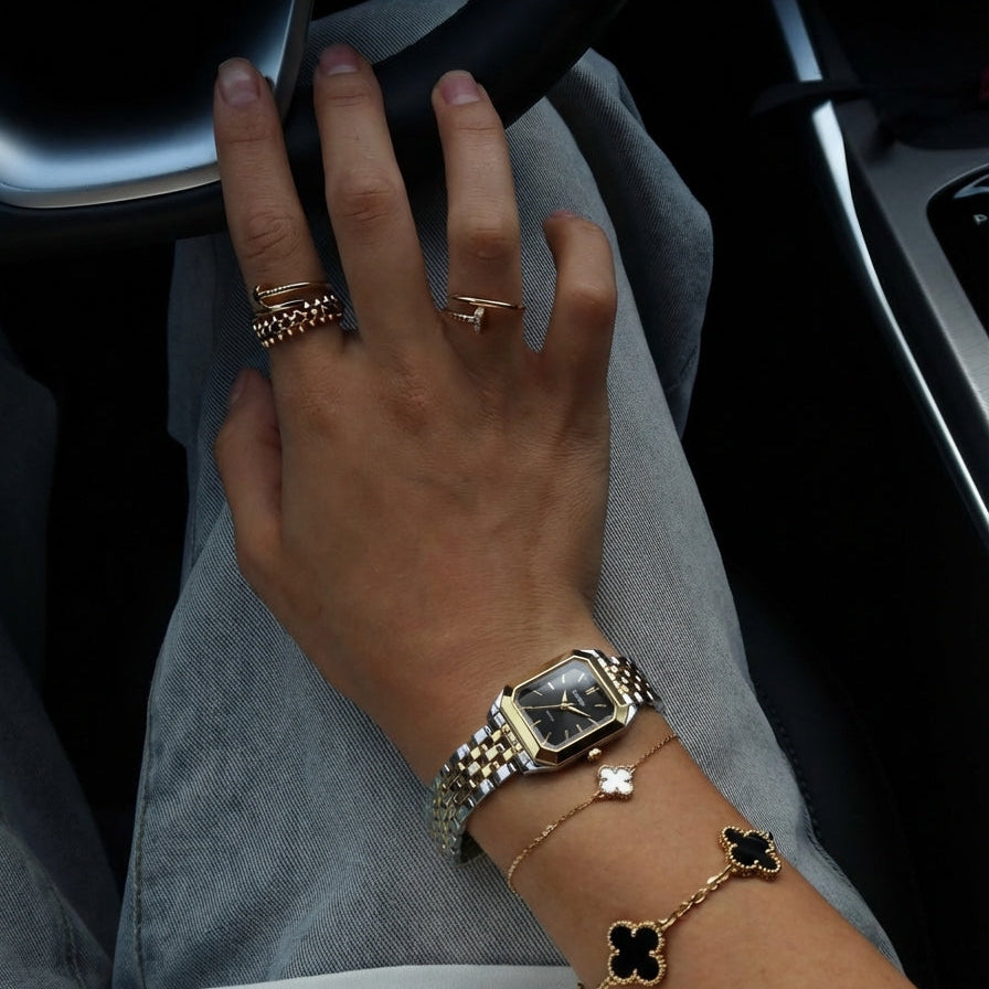 RELOJ DE PULSERA VINTAGE PARA MUJER EN ACERO INOXIDABLE