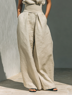 CONJUNTO MINIMALISTA 2 PIEZAS CON TOP Y PANTALÓN ANCHO