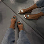 KANDORA | Sandalias Transparentes con Piedra para Mujer