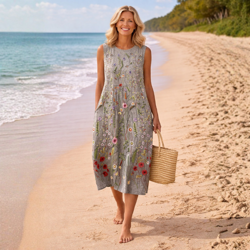 Cara | Vestido Midi Flor Silvestre