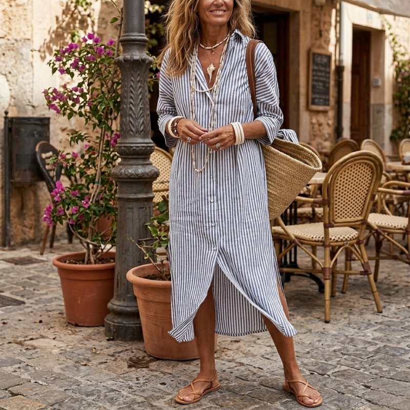 Willow | Elegante Vestido de Verano a Rayas