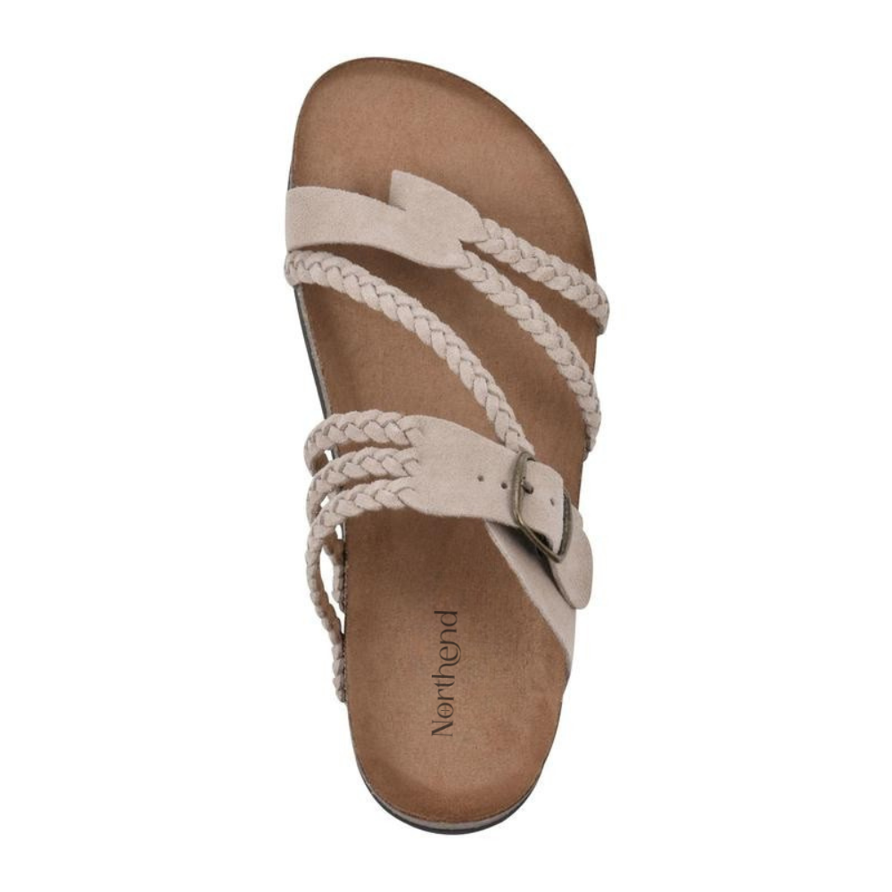 SANDALIAS DE CORCHO TEJIDO