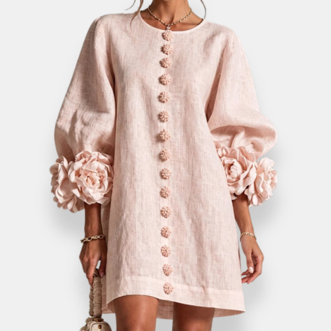Marcelle | Vestido Floral con Relieve