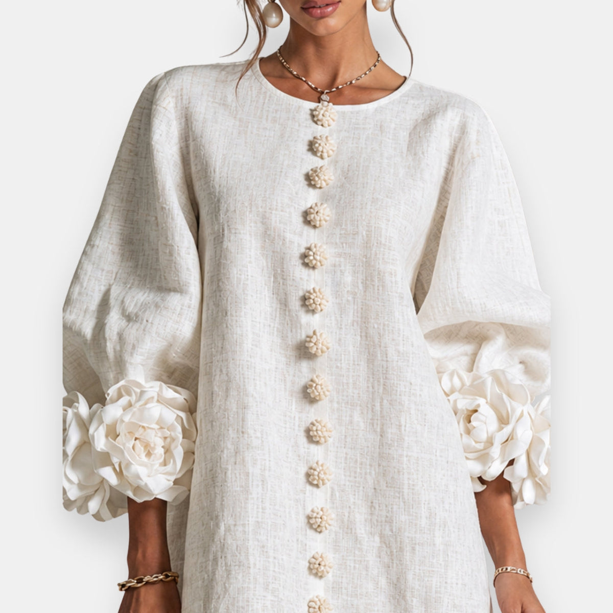 Marcelle | Vestido Floral con Relieve