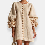 Marcelle | Vestido Floral con Relieve