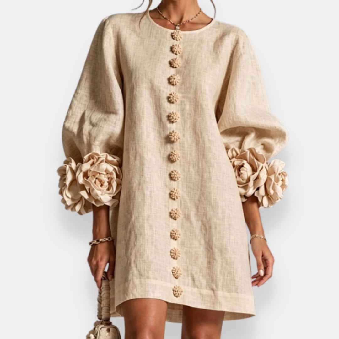Marcelle | Vestido Floral con Relieve