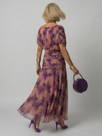 Calen | Vestido Midi Fluido de Hombros Descubiertos