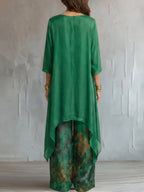 Ginevra | Conjunto Asimétrico Floral Fluido