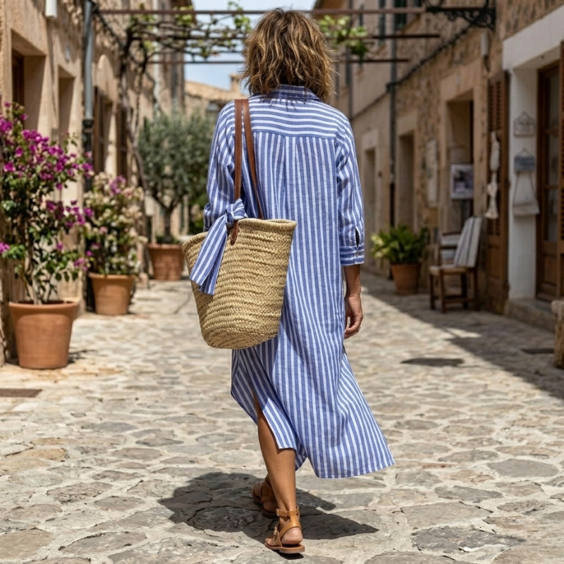 Willow | Elegante Vestido de Verano a Rayas