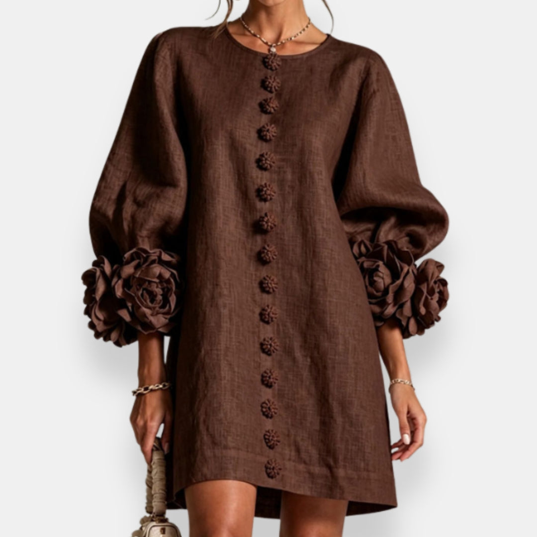 Marcelle | Vestido Floral con Relieve