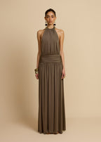 VESTIDO SANTINA CAQUI