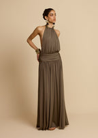 VESTIDO SANTINA CAQUI