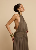 VESTIDO SANTINA CAQUI