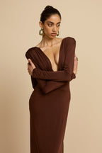 LUCIA VESTIDO DE CACAO