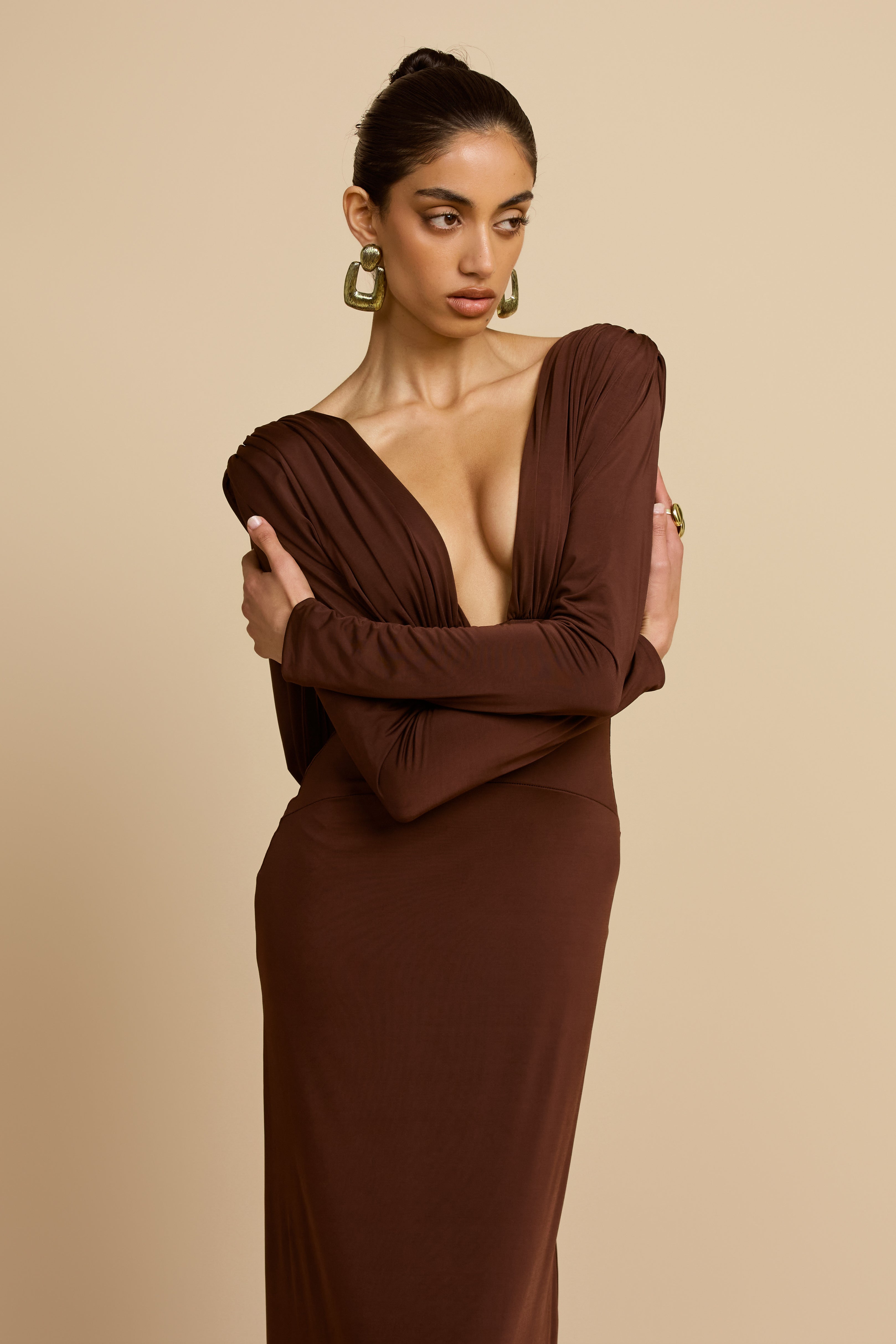 LUCIA VESTIDO DE CACAO