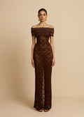 VESTIDO MILÁN DE CHOCOLATE