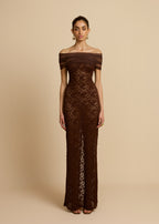VESTIDO MILÁN DE CHOCOLATE