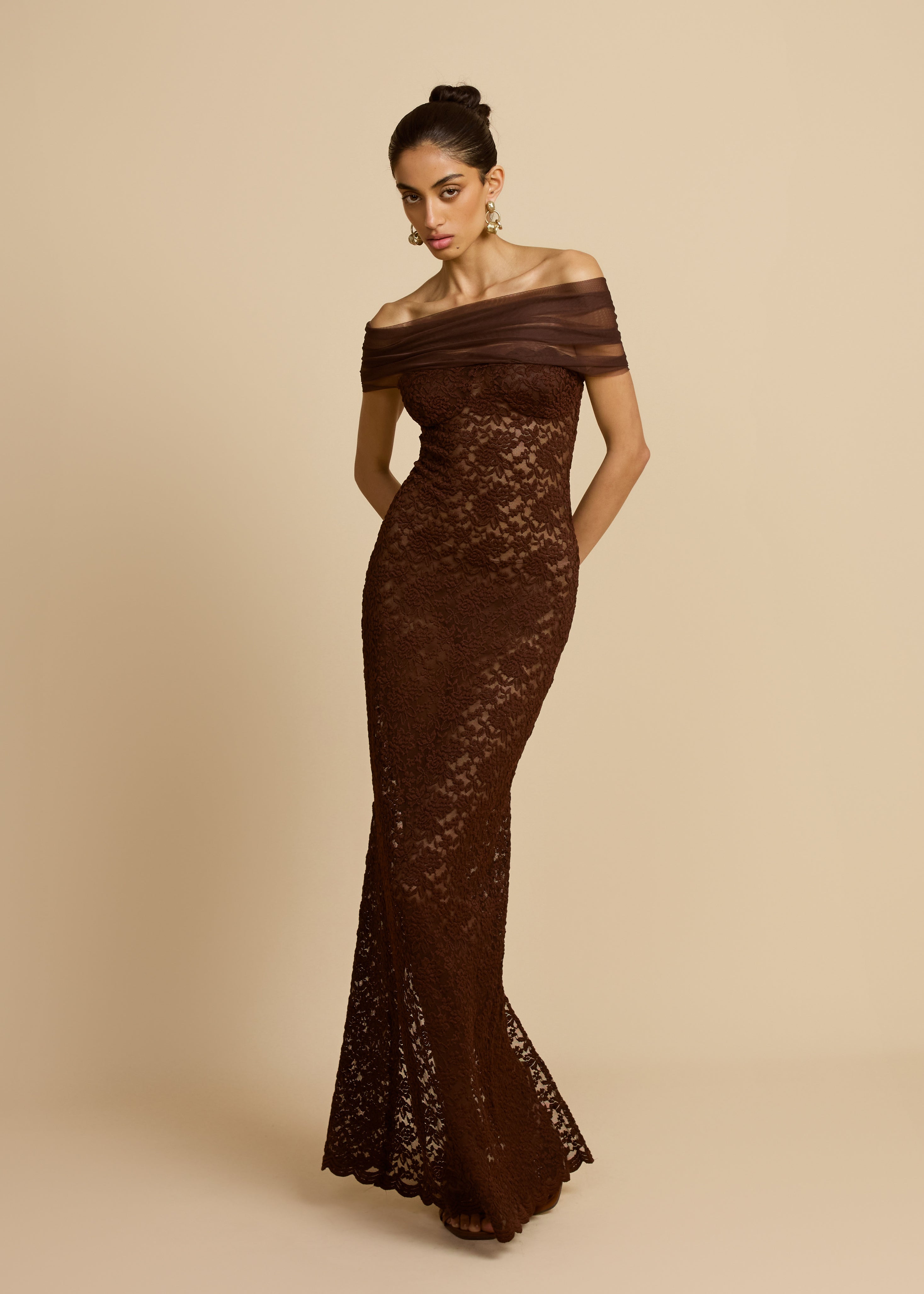 VESTIDO MILÁN DE CHOCOLATE