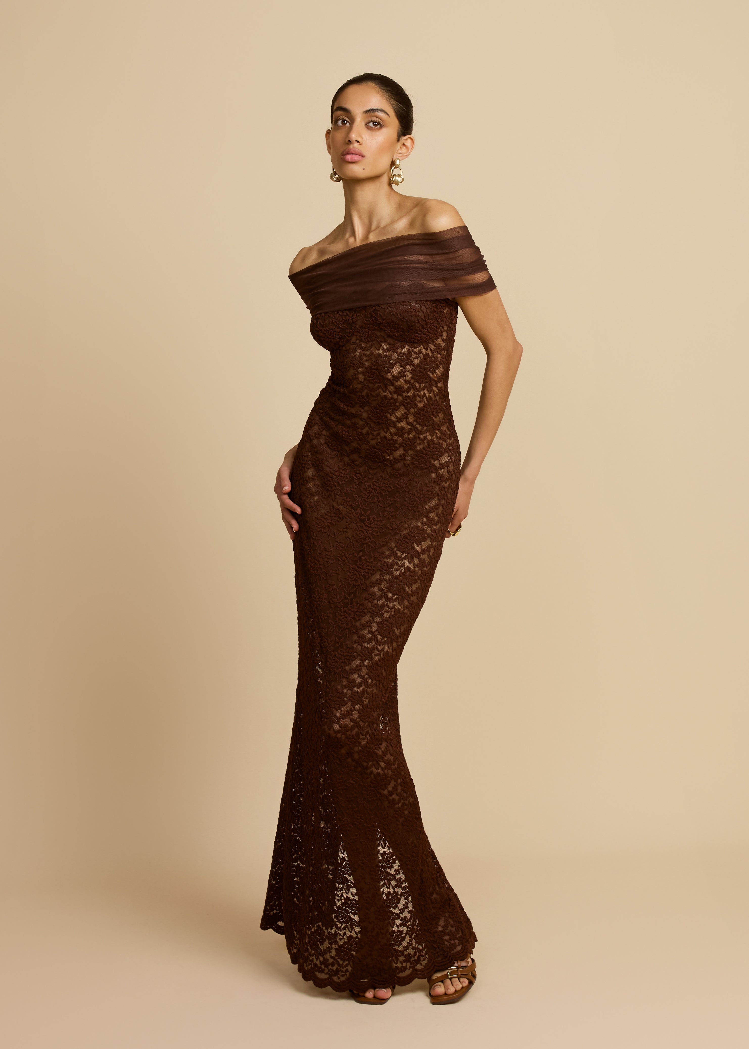 VESTIDO MILÁN DE CHOCOLATE