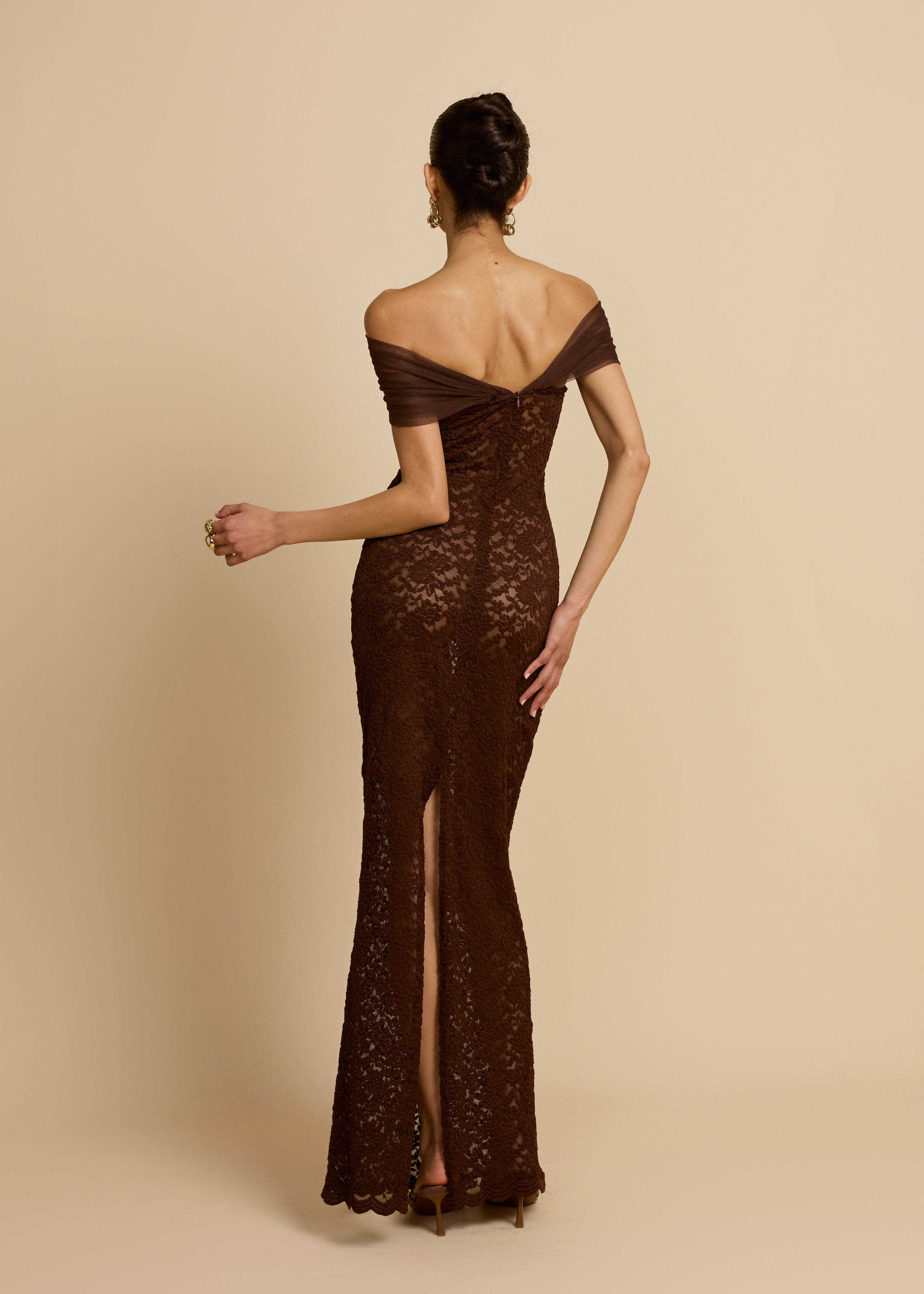 VESTIDO MILÁN DE CHOCOLATE