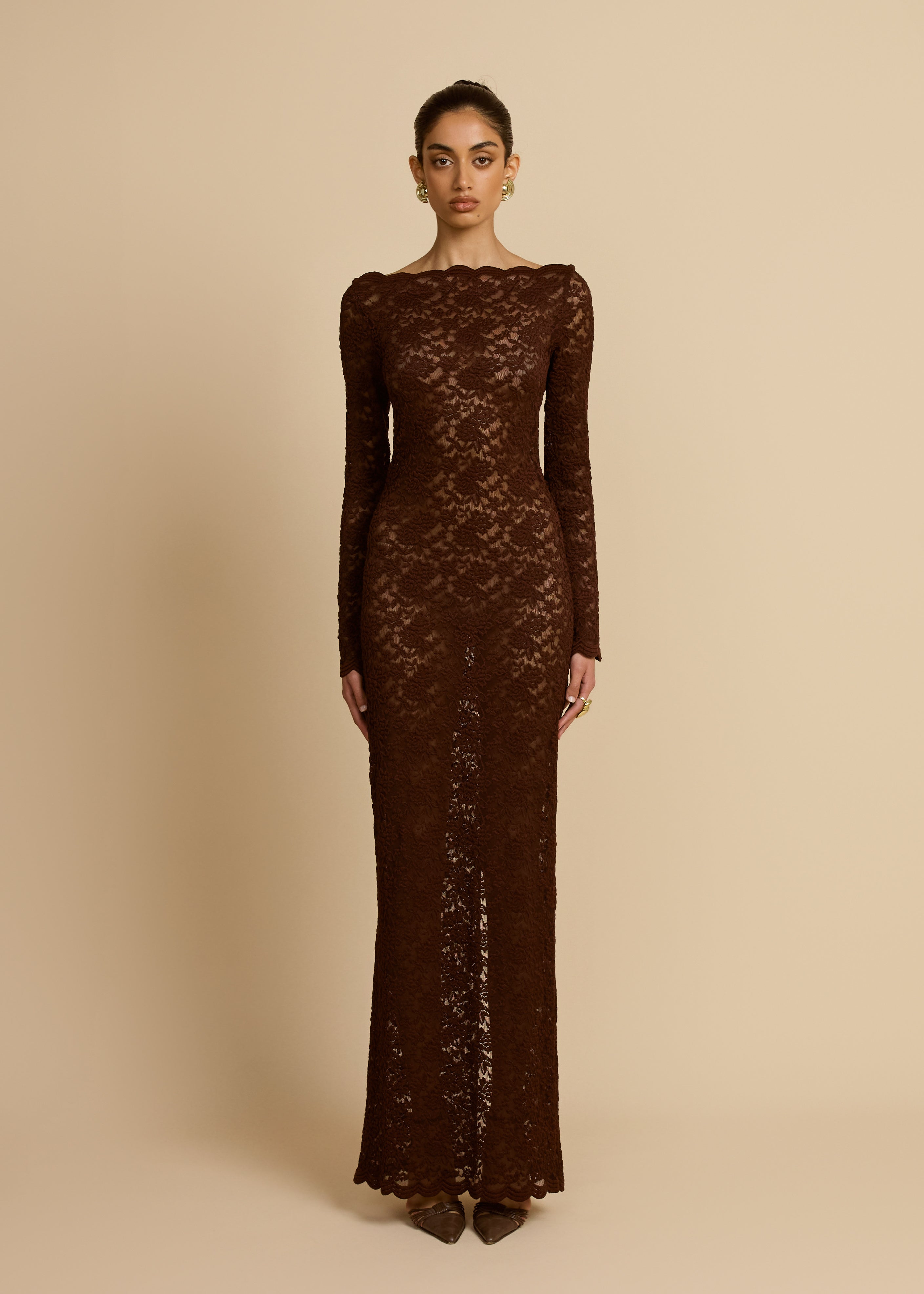 VESTIDO DE CHOCOLATE MONET