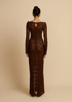 VESTIDO DE CHOCOLATE MONET
