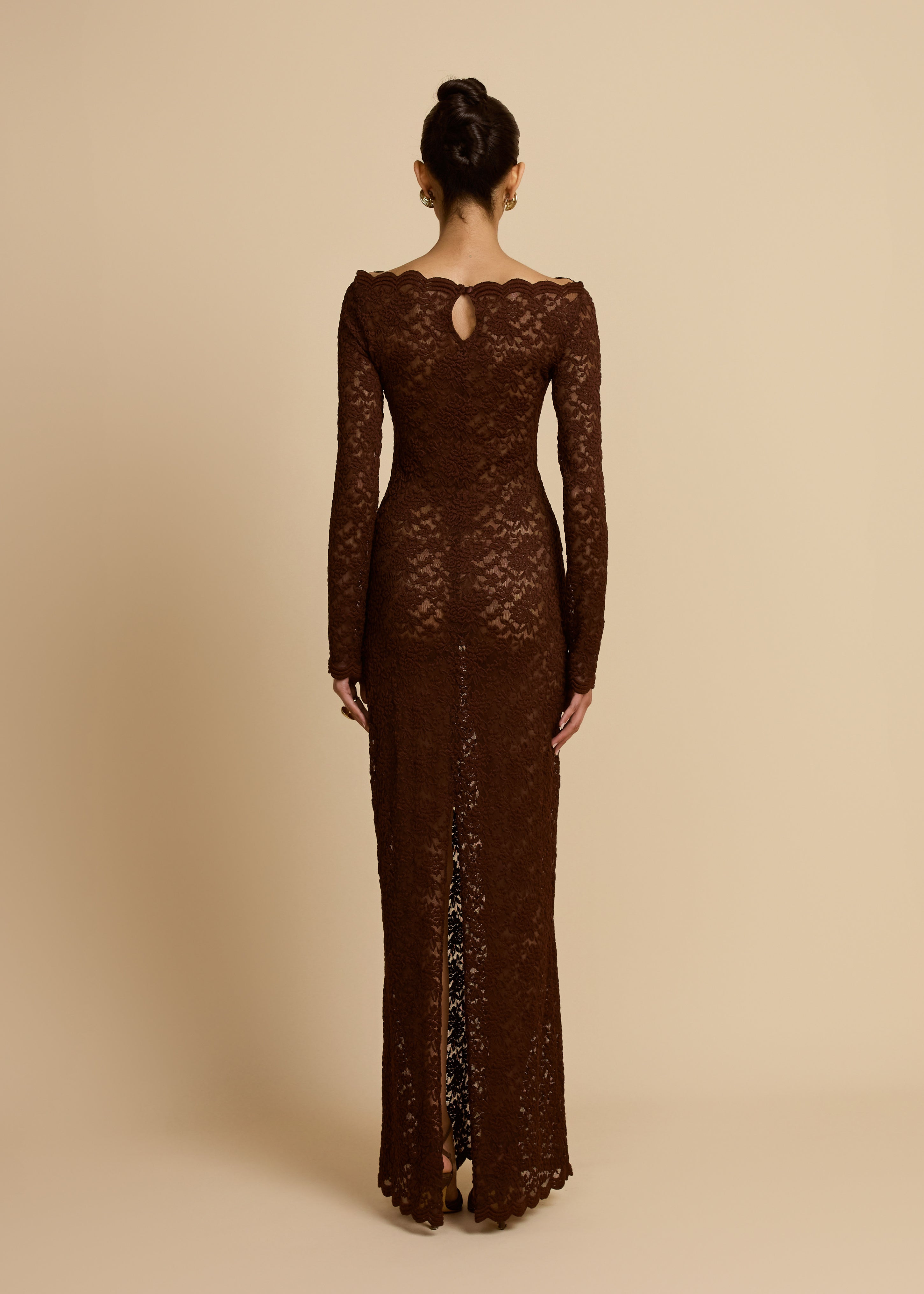 VESTIDO DE CHOCOLATE MONET