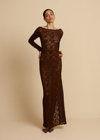 VESTIDO DE CHOCOLATE MONET