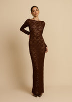 VESTIDO DE CHOCOLATE MONET