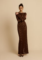 VESTIDO DE CHOCOLATE MONET