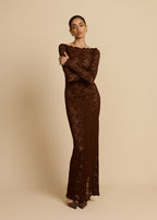VESTIDO DE CHOCOLATE MONET