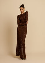 VESTIDO DE CHOCOLATE MONET