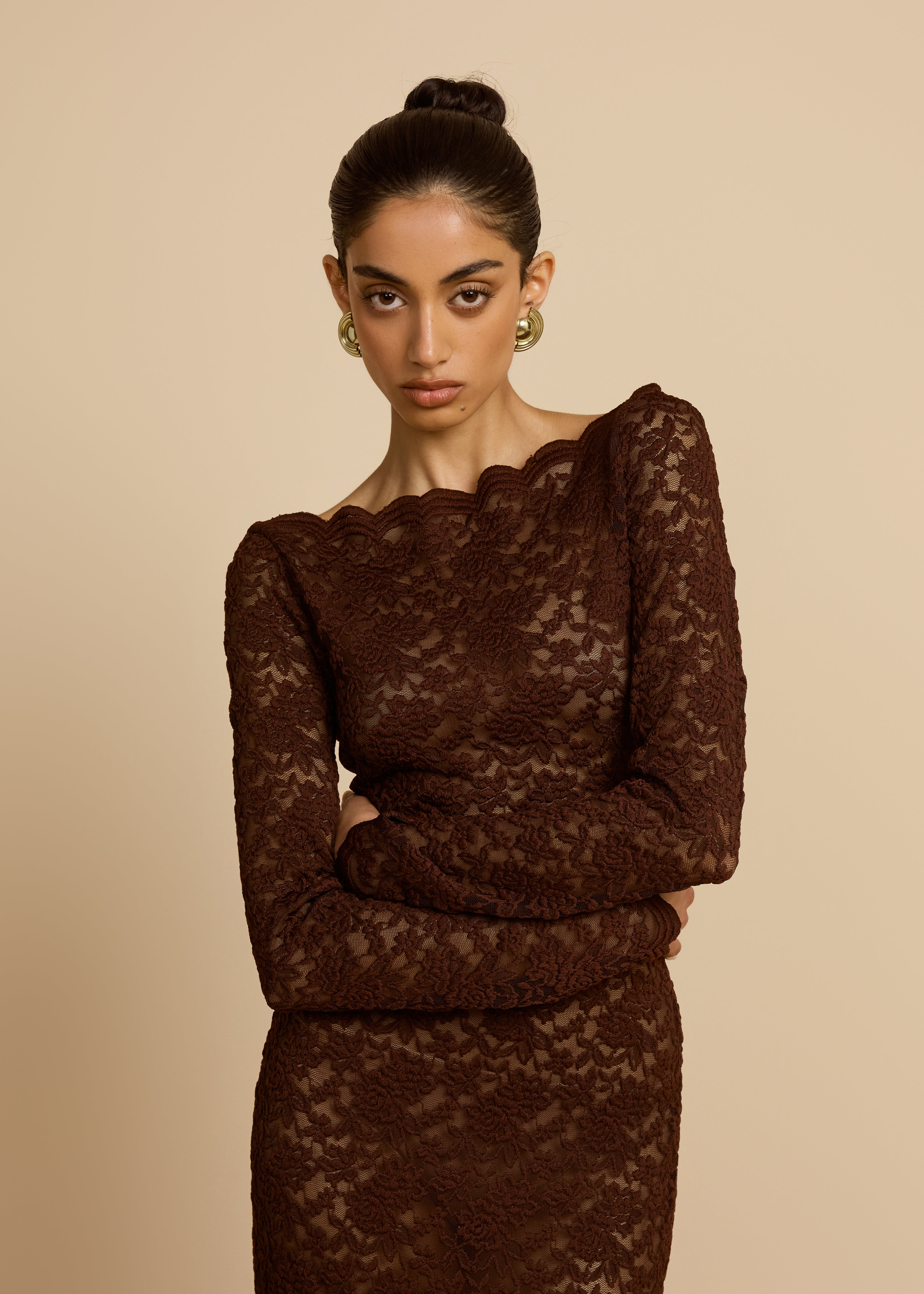 VESTIDO DE CHOCOLATE MONET
