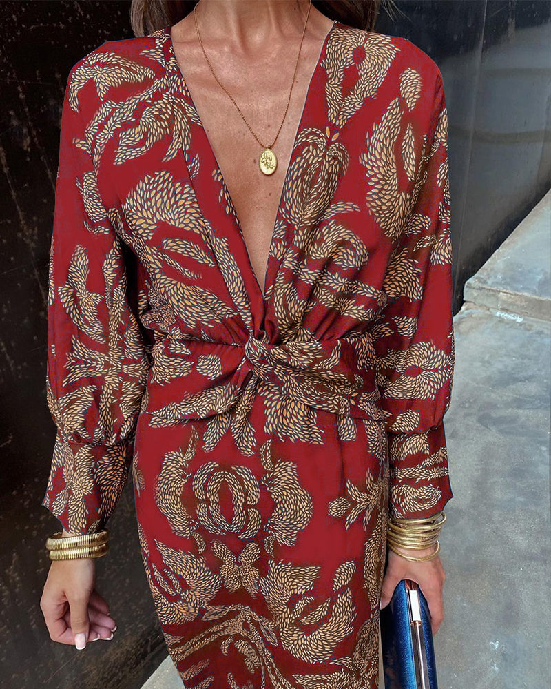 ESTELA - VESTIDO MIDI CRUZADO ELEGANTE