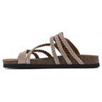 SANDALIAS DE CORCHO TEJIDO