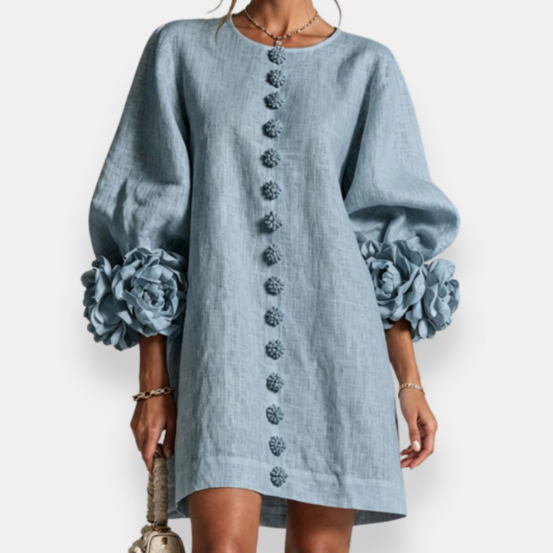 Marcelle | Vestido Floral con Relieve