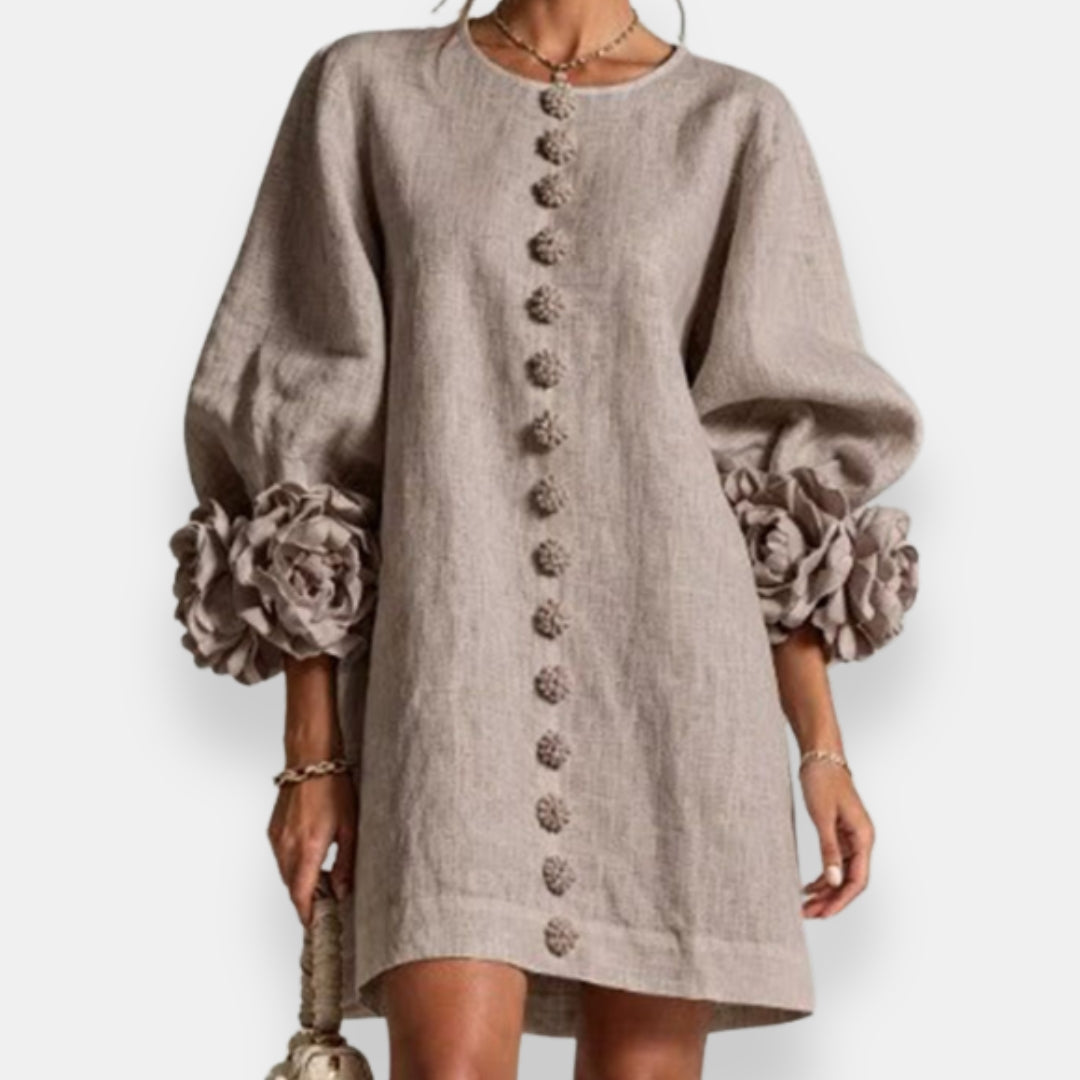 Marcelle | Vestido Floral con Relieve