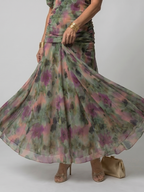 Calen | Vestido Midi Fluido de Hombros Descubiertos
