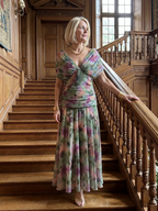 Calen | Vestido Midi Fluido de Hombros Descubiertos