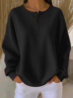 Mirabel™ | Sudadera Henley de Gofre Acogedora